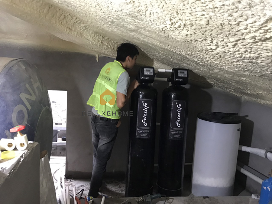 lọc tổng, hệ thống lọc tổng, lọc tổng trung tâm, biệt thự anh Hiếu