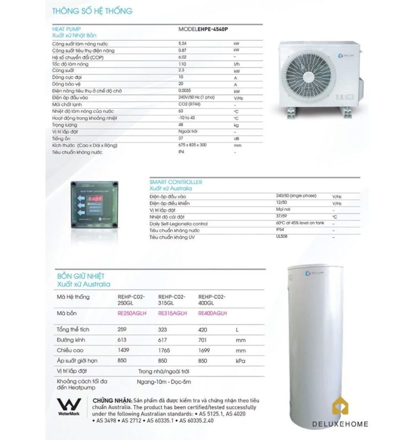 Máy nước nóng trung tâm Heatpump Reclaim
