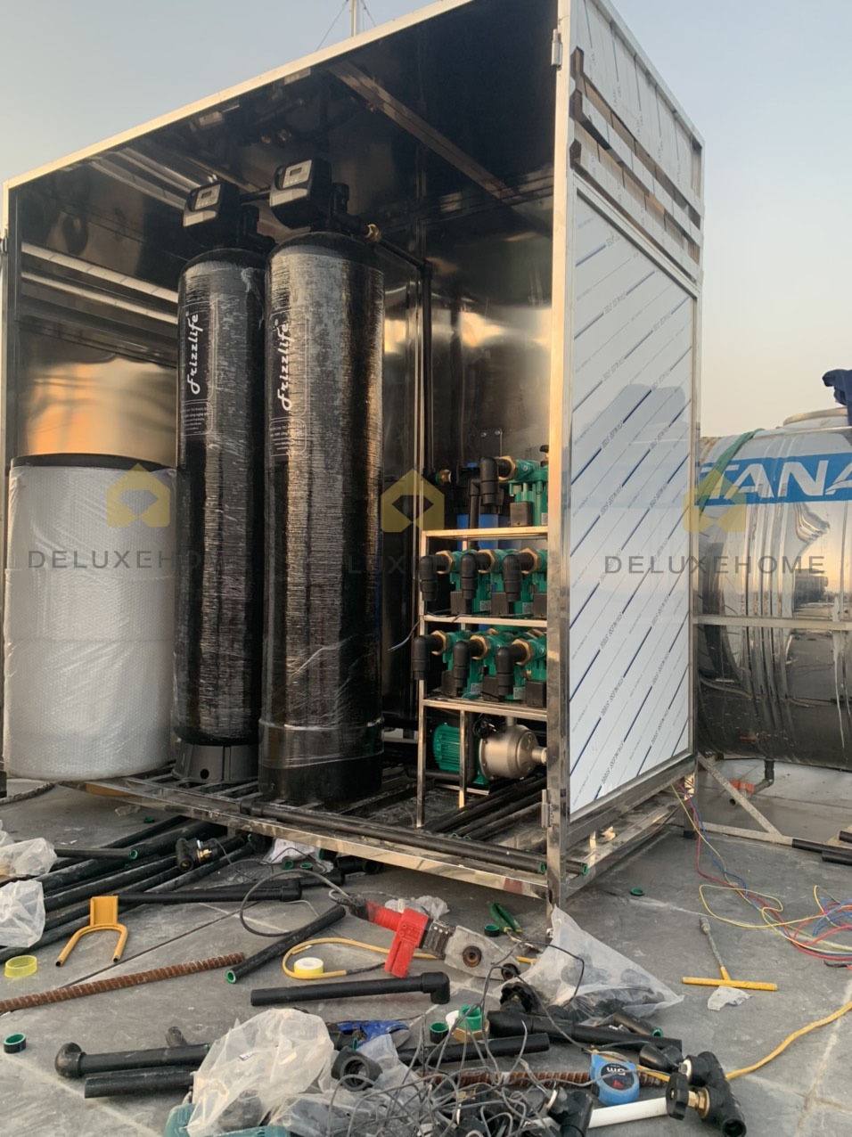 lọc tổng, hệ thống lọc tổng, lọc tổng trung tâm, Công trình nhà Anh Vinh