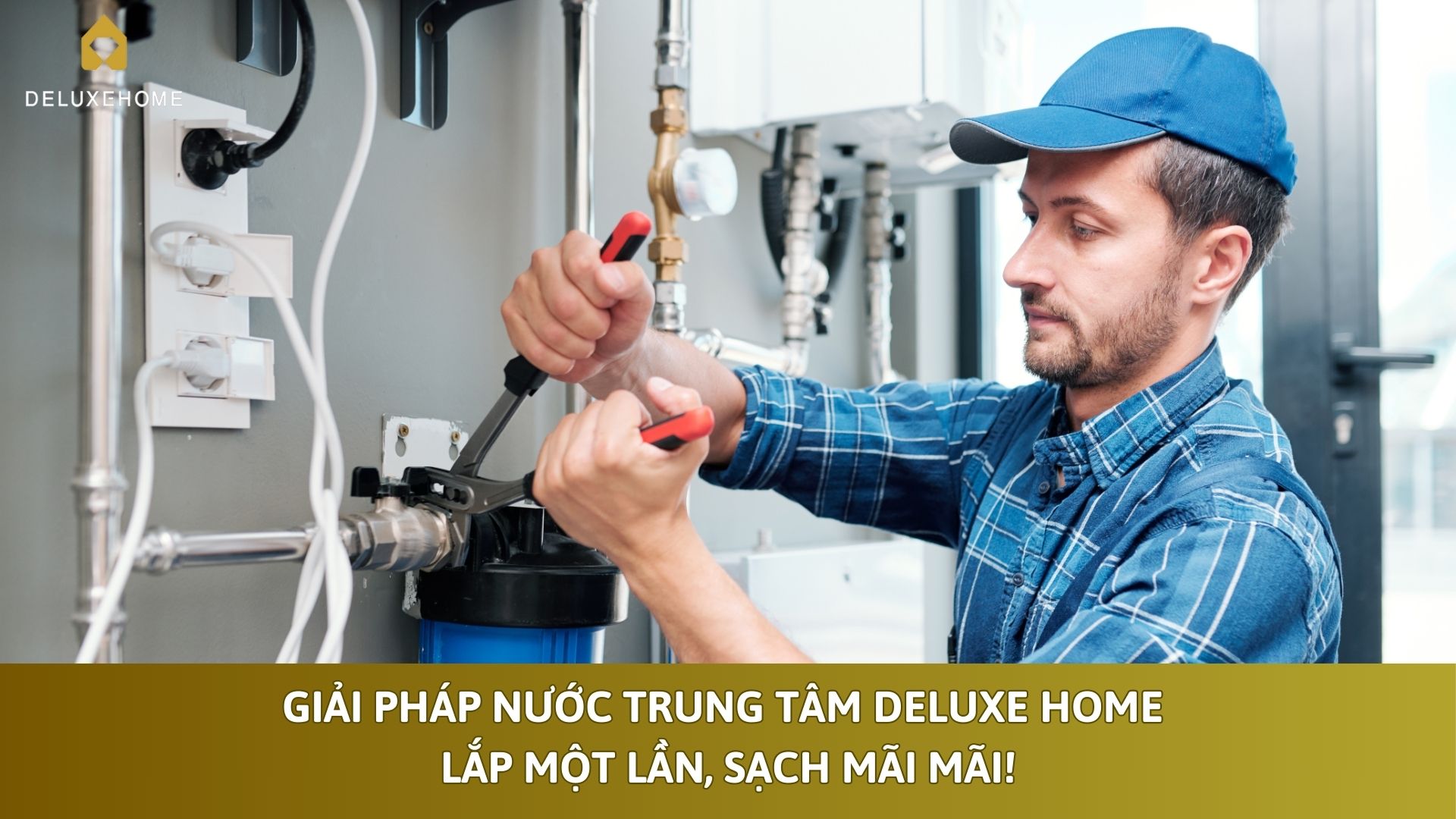 Giải pháp nước trung tâm Deluxe Home: Lắp một lần, sạch mãi mãi!