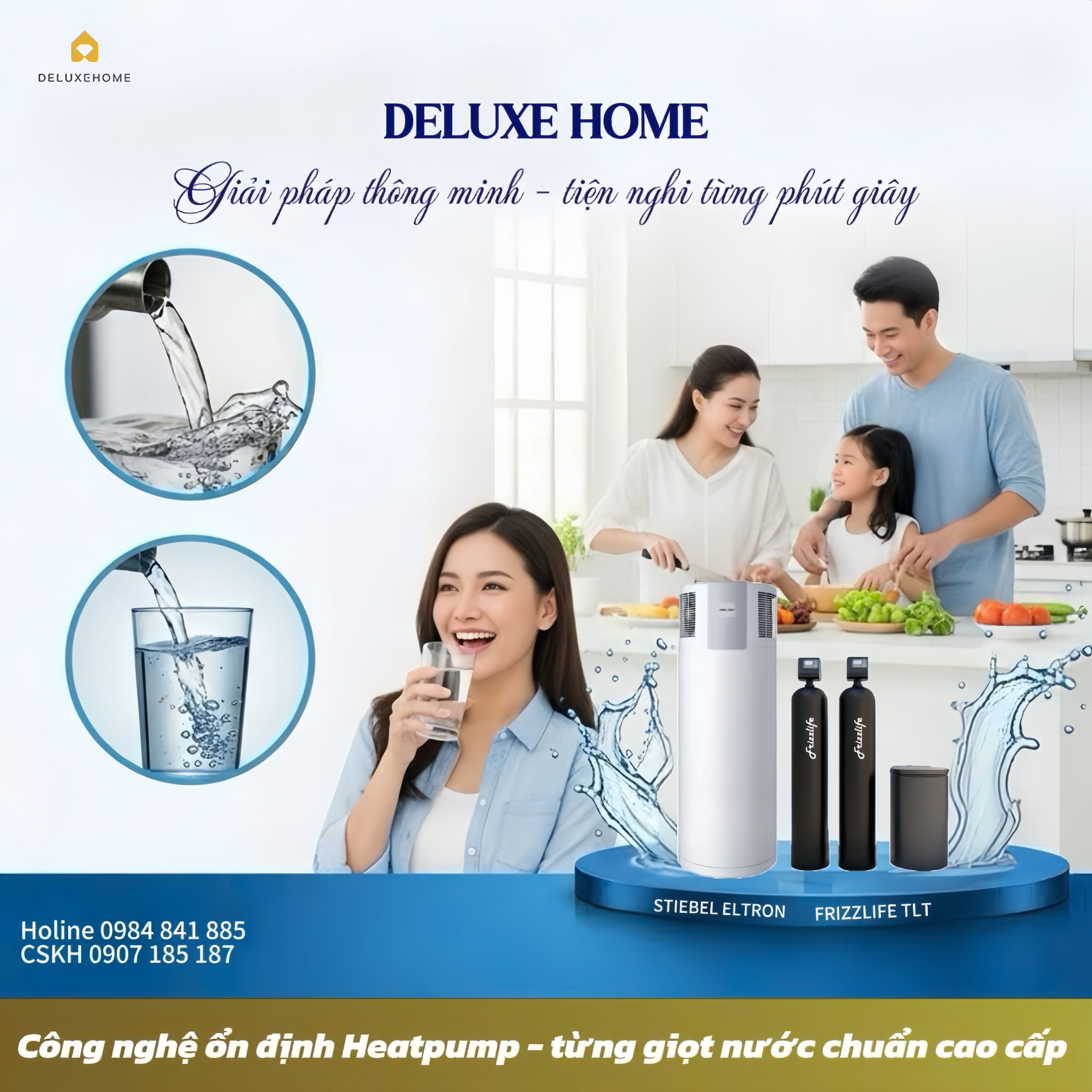 Công nghệ ổn định nhiệt Heat Pump – từng giọt nước ấm chuẩn cao cấp